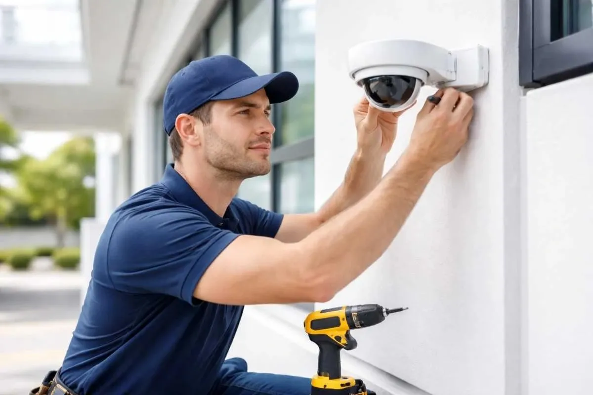 security camera installation