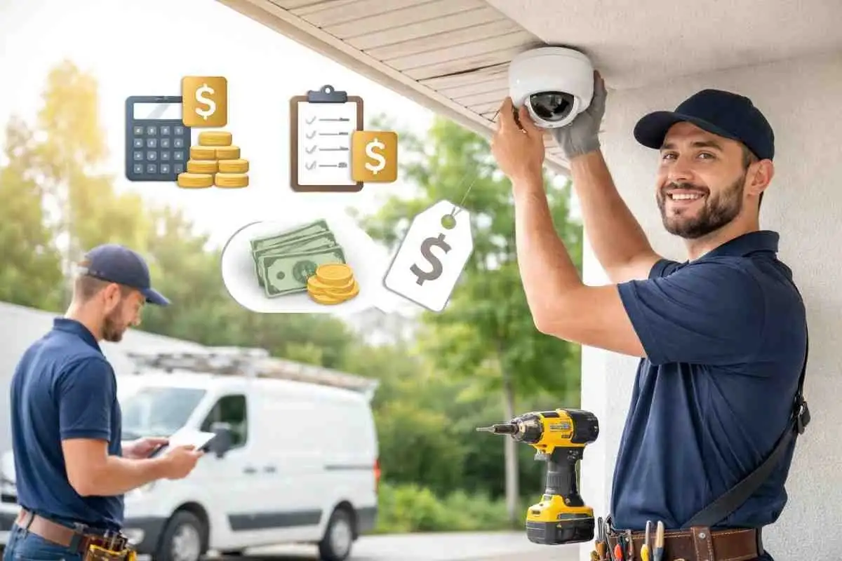 How much does professional security camera installation cost?